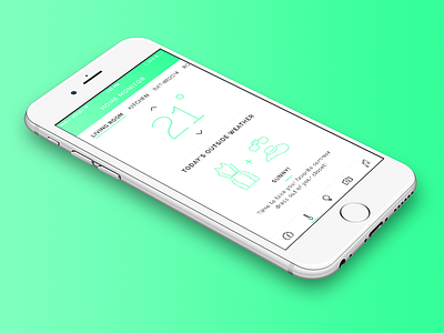 Daily UI #021 - Home Monitoring Dashboard app camera daily ui dashboard dress home ios lights music temperature ui weather
