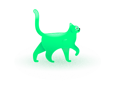 WIP - Cats cat cats grain green highlight illustration shadow skillshare texture