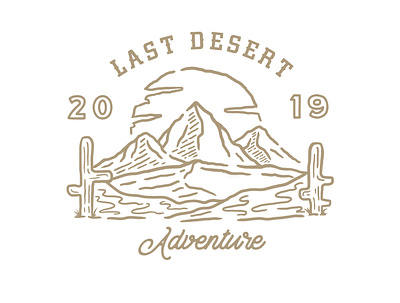 Last Desert artforsale brand design branding branding design clothing clothing brand clothing design design illustration lineart logo merch merchandise vector vintage vintage logo vintage logo design