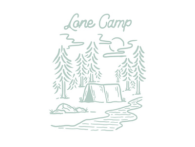 Lone Camp (available for sale) artforsale brand design branding branding design clothing clothing brand clothing design design design for sale illustration logo merch merch design merchandise vector vintage vintage design vintage logo