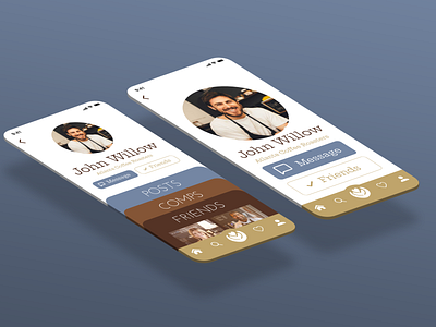 Coffee Social Media - Profile Screen appdesign dailyui design ui uidesign xd