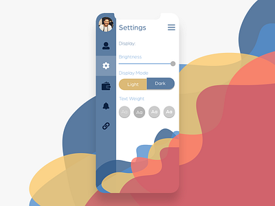Daily UI: 007 Settings app appdesign dailyui design ui uidesign ux