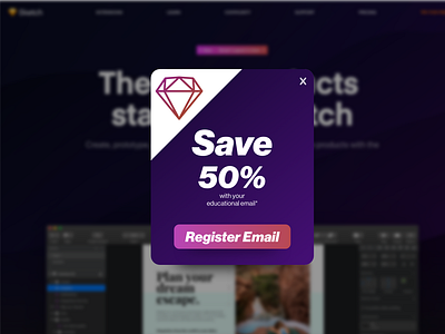 Daily UI: 016 Pop Up Message