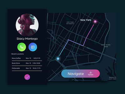 Daily UI: 020 Location Tracker app appdesign dailyui design ui uidesign ux