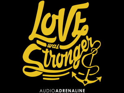 Audio Adrenaline Graphic anchor lettering logo merch