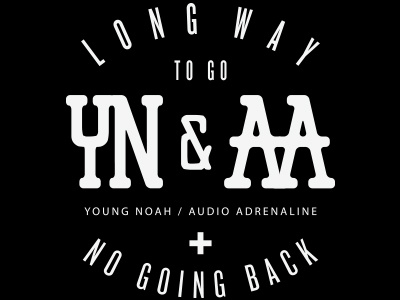 Young Noah & Audio Adrenaline Logo audio adrenaline band merch logo design young noah