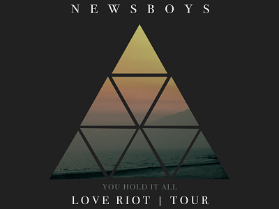 Newsboys Merchandise Design band merch band tees music tour newsboys triangles