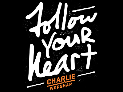 Charlie Worsham Custom Lyric Design charlie worsham country music lettering merch tour t shirt