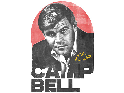 Glen Campbell Photo Tee band merch country music glen campbell tees tour shirt