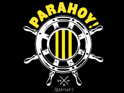 Paramore Parahoy band merch band tees nautical parahoy paramore