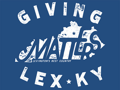 Giving Matters Campaign Design giving kentucky logo branding type design