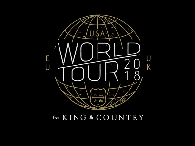 For King & Country Tour Design artist merch band merch for king country merchandise t shirt design tees