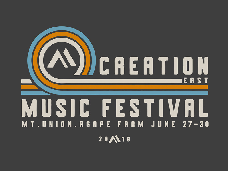 Creation Music Festival Tee custom type typography tee merch design festival t-shirt festival art creation music festival