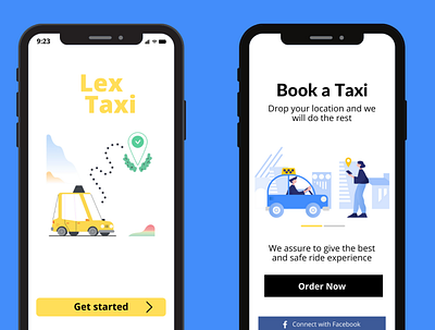 Taxi App design app branding design icon illustration logo ui ux vector