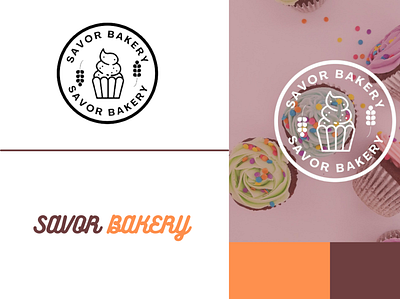 Savory Bakery logo design branding design graphic design logo typography vector