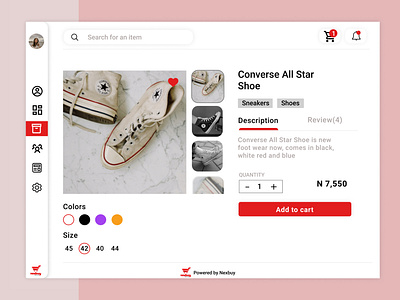 Product page design
