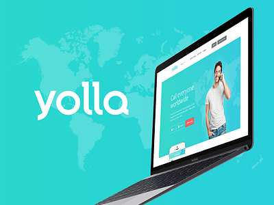 Yolla app call ui user interface web design yolla