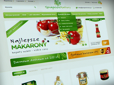 Spragnieni natury e commerce shop sklep store webdesign webstore