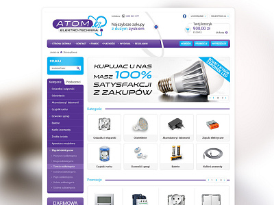 E-commerce project - Atom e commerce internetowy shop sklep web