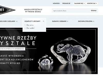 Dribbble Crystal e commerce internetowy shop sklep web