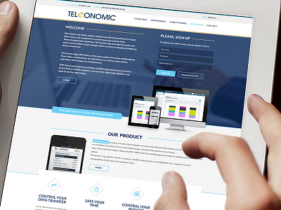 Telconomic design modern website