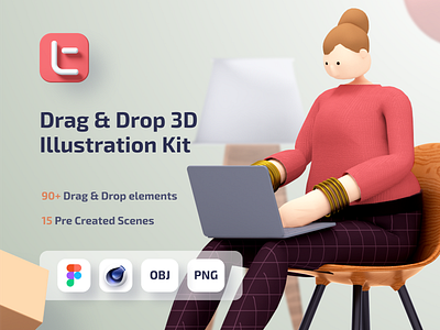 Trinity 3D Illustration Design System 3d 3d art 3d characters 3d design kit 3d illustration 3d modeling 3d scene creator cinema4d download illustration