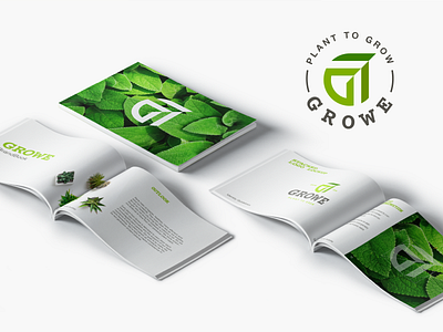 Growe Brandbook brandbook branding green green logo growe logo logodesign logos