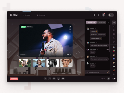 Altar Video Chat Web UI