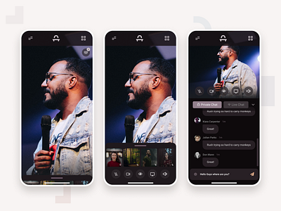 Altar Video Chat - Mobile UI/UX mobile mobile app mobile app design mobile ui mobile uiux