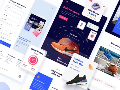 Kicks E-Commerce UI Kit ecommerce ecommerce design ecommerce ui kit ecommerce website shoes ui kit