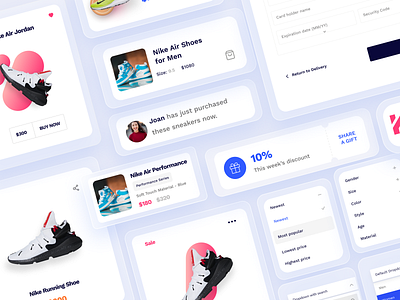 Kicks Ecommerce UI Kit blue brightscout design ecommerce ecommerce design ecommerce website ecommerce website design ui web design website