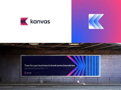Kanvas Case Study agency branding case study consulting k icon k logo kanvas logo logo design