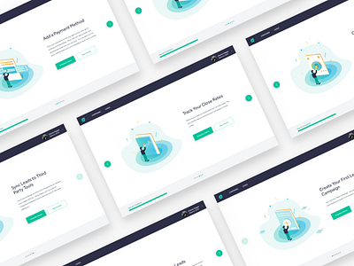 Freshleads - Tutorial Screens app onboarding tutorial ui ux web