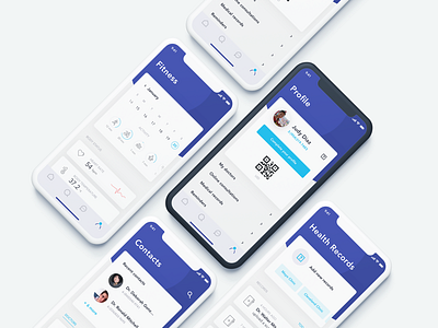 Identity Management - Healthcare app fitness healthcare identity management indigo iphone x mobile