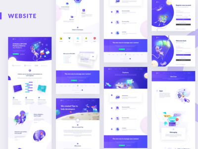 Tipe Brand Refesh branding branding design purple purple gradient web design website