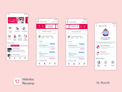 Halodoc Revamp health app ui ux ui design uxdesign