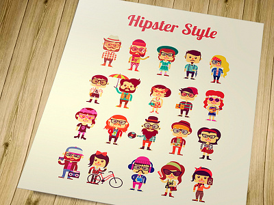 Hipster Style cool fashion fun funky glasses hipster humor mustache people youth culture