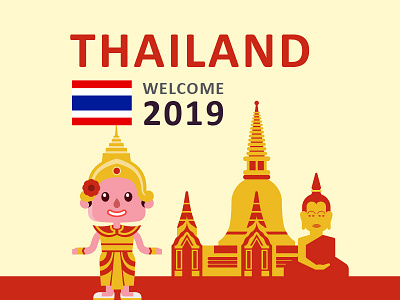 Thailand advertising illustration app branding cartoon illustration character art character concept character design characters children illustration cities cool countries design icon illustration svg ui ux vector