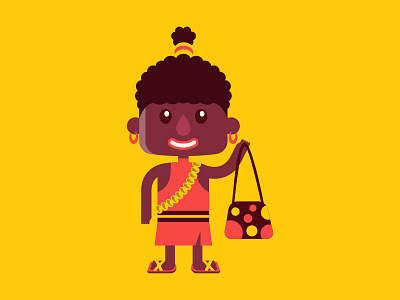 African girl advertising illustration africa cartoon illustration character art character concept character design characters children illustration cities countries illustration svg ui vector woman