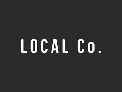 Local Co. brand ios logo logotype teaser type