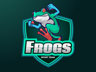 Frogs mascot logo adobe illustrator design frog frog logo illustration logo mascot logo vector vector art vectorart
