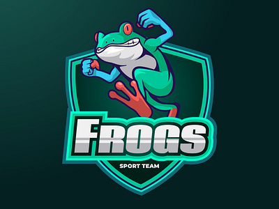 Frogs mascot logo