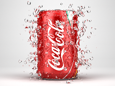 Coca Cola 3d 3ds max cg coca cola droplets model product design product shot render softdrink vray water