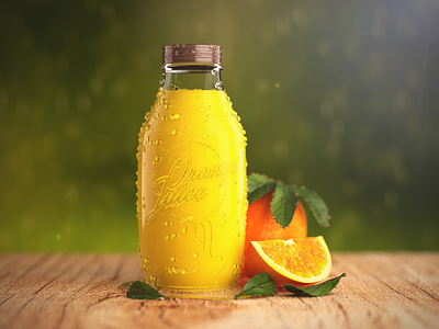 Orange Juice 3d 3ds max bubbles droplets glass juice light model orange render sss2 vray