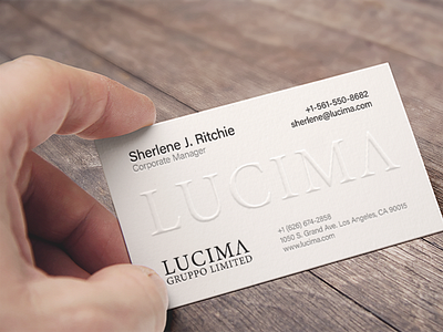 Business card design / Embossed