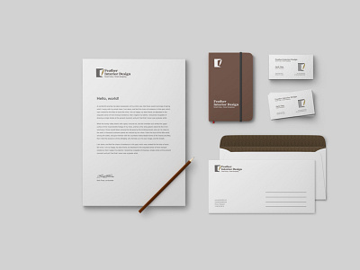 Feather Interior Identity Deign brand brand design brand identity branding design graphicdesign identity identity design logo