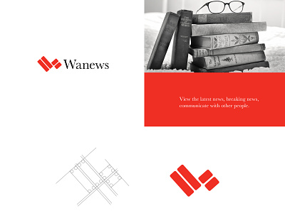 Wanews brand brand design brand identity branding design graphic graphicdesign identity identity design logo