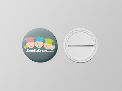 JaneBaby Daycare & Homeschool Group brand brand design brand identity branding design graphic graphicdesign identity identity design logo pin pin button pinbutton