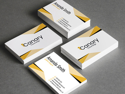 CANARY Logo business businesscard card design graphic design logo logotype yellow
