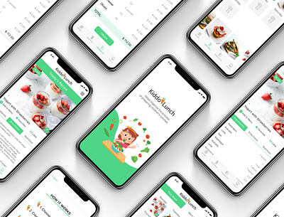Kiddo Lunch Mobile App design mobile ui design uiux user interface ux uxdesign